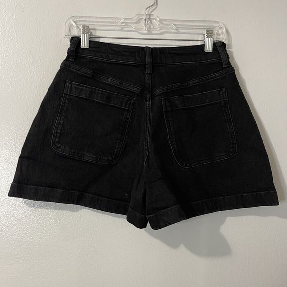 MADEWELL Curvy Emmett Short Size 26 Black NWT Sailor Patch Pockets Casual Basic - Picture 8 of 12